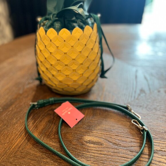Kate Space Pineapple Crossbody Leather Purse - Picture 4 of 7